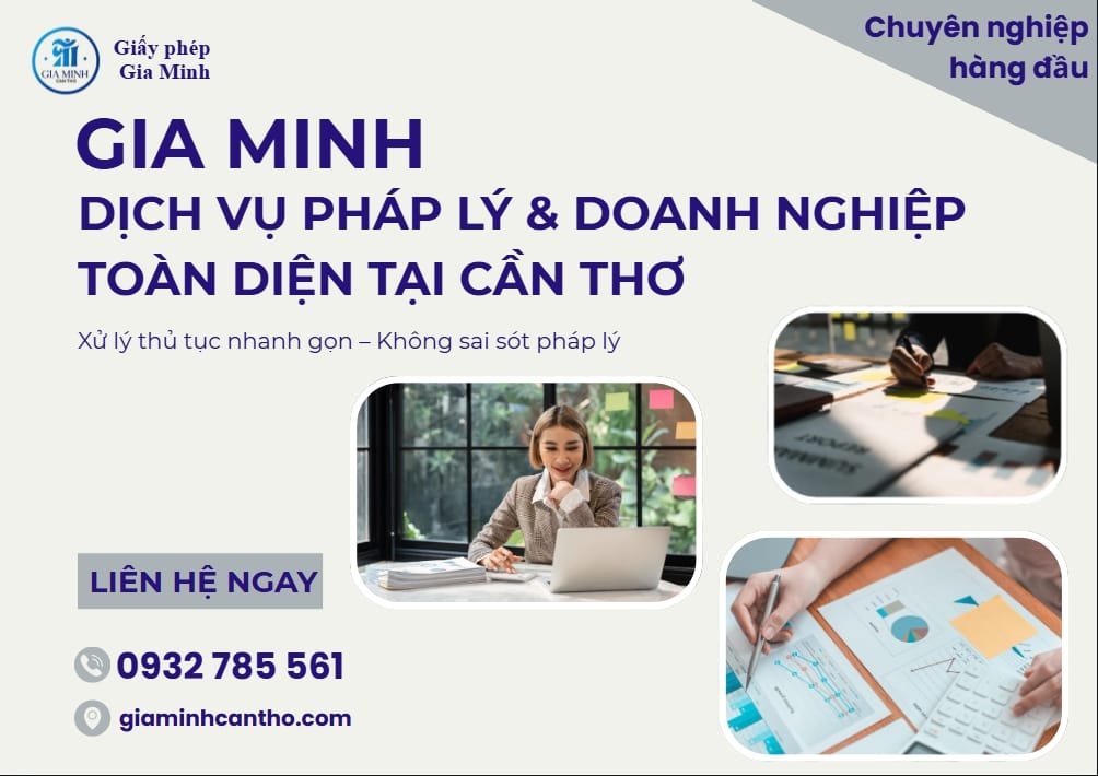 Dịch vụ hỗ trợ xin giấy phép kinh doanh vận hành tại Cần Thơ
