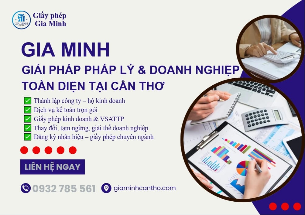 Hỗ trợ đăng ký hộ kinh doanh tại Cần Thơ