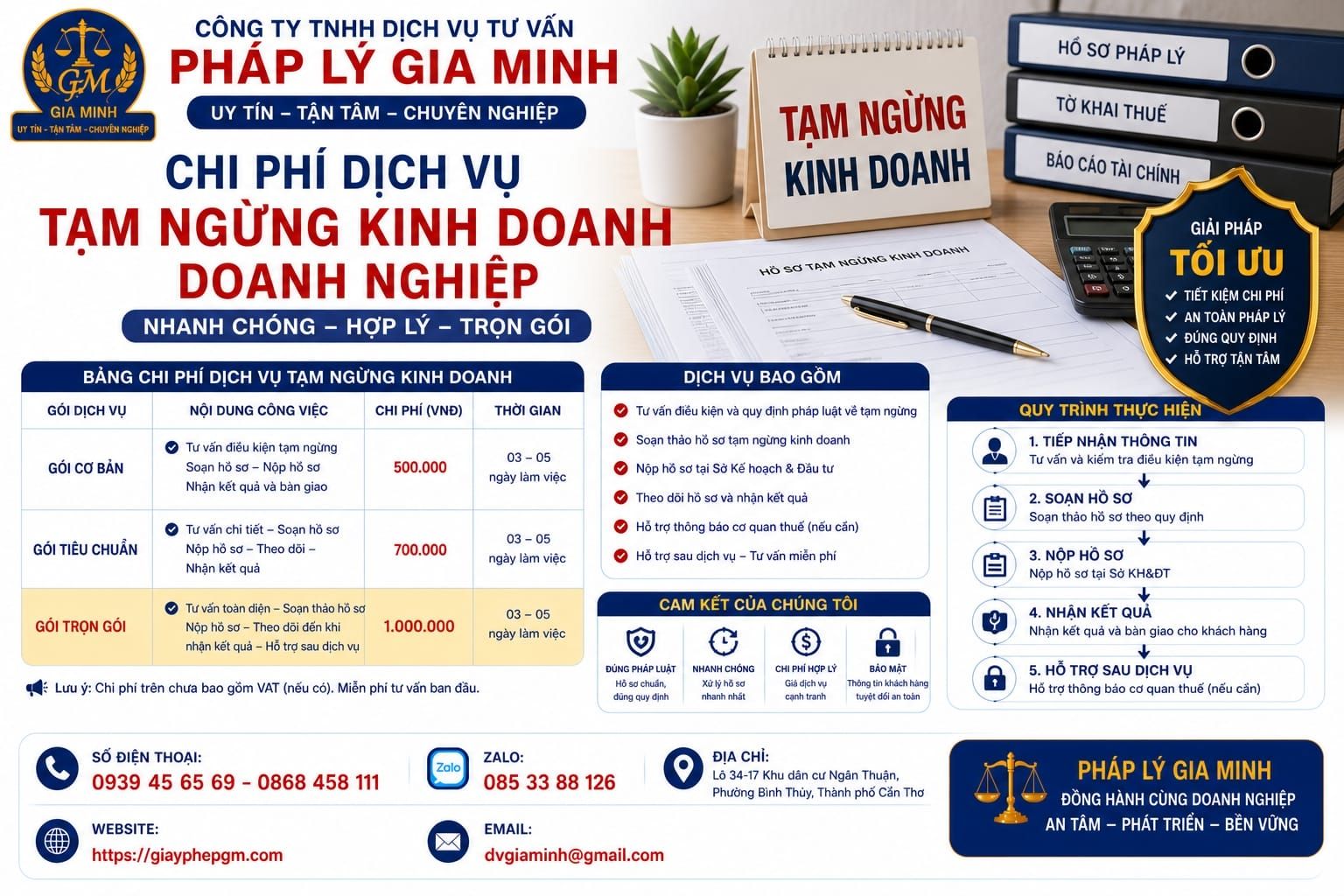 Chi phí tạm ngừng kinh doanh doanh nghiệp bao nhiêu