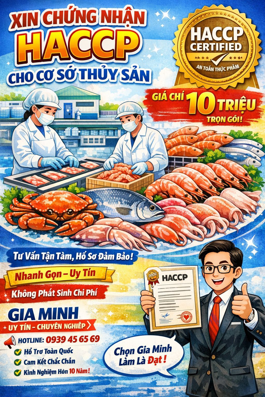 Chứng nhận HACCP giúp thủy sản đạt tiêu chuẩn xuất khẩu