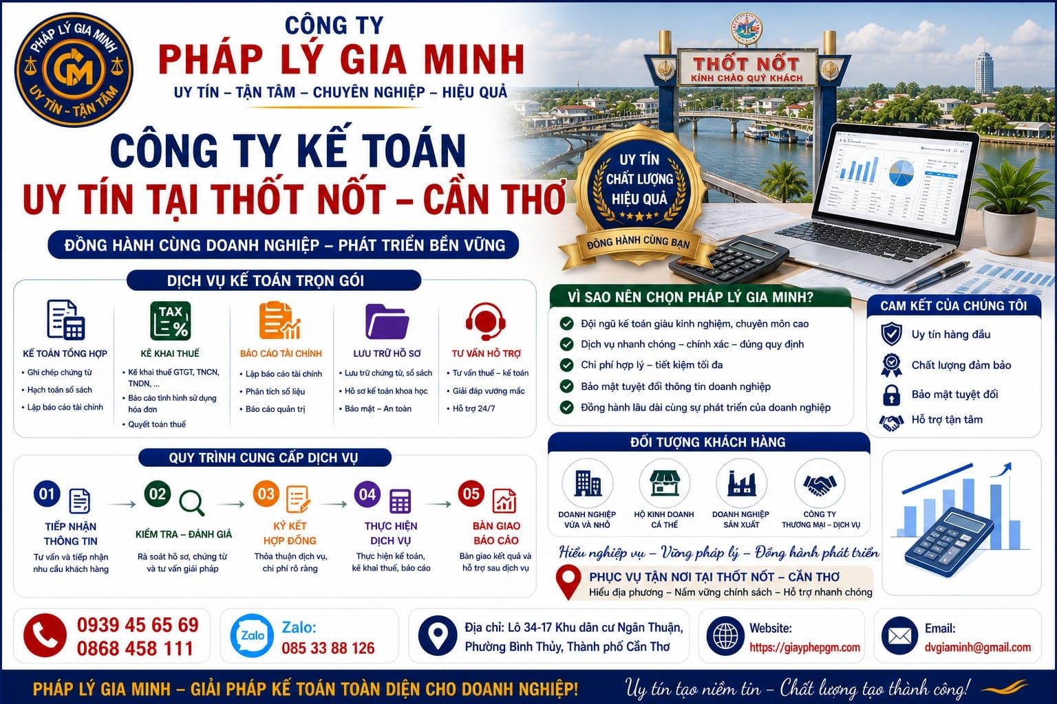 Công ty kế toán uy tín tại Thốt Nốt Cần Thơ