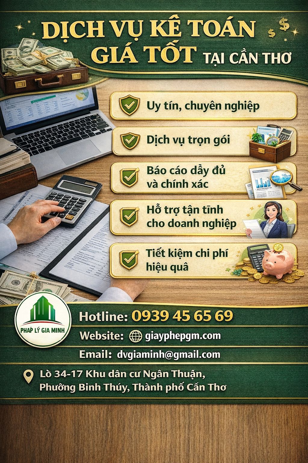 dịch vụ kế toán doanh nghiệp tại Cần Thơ        