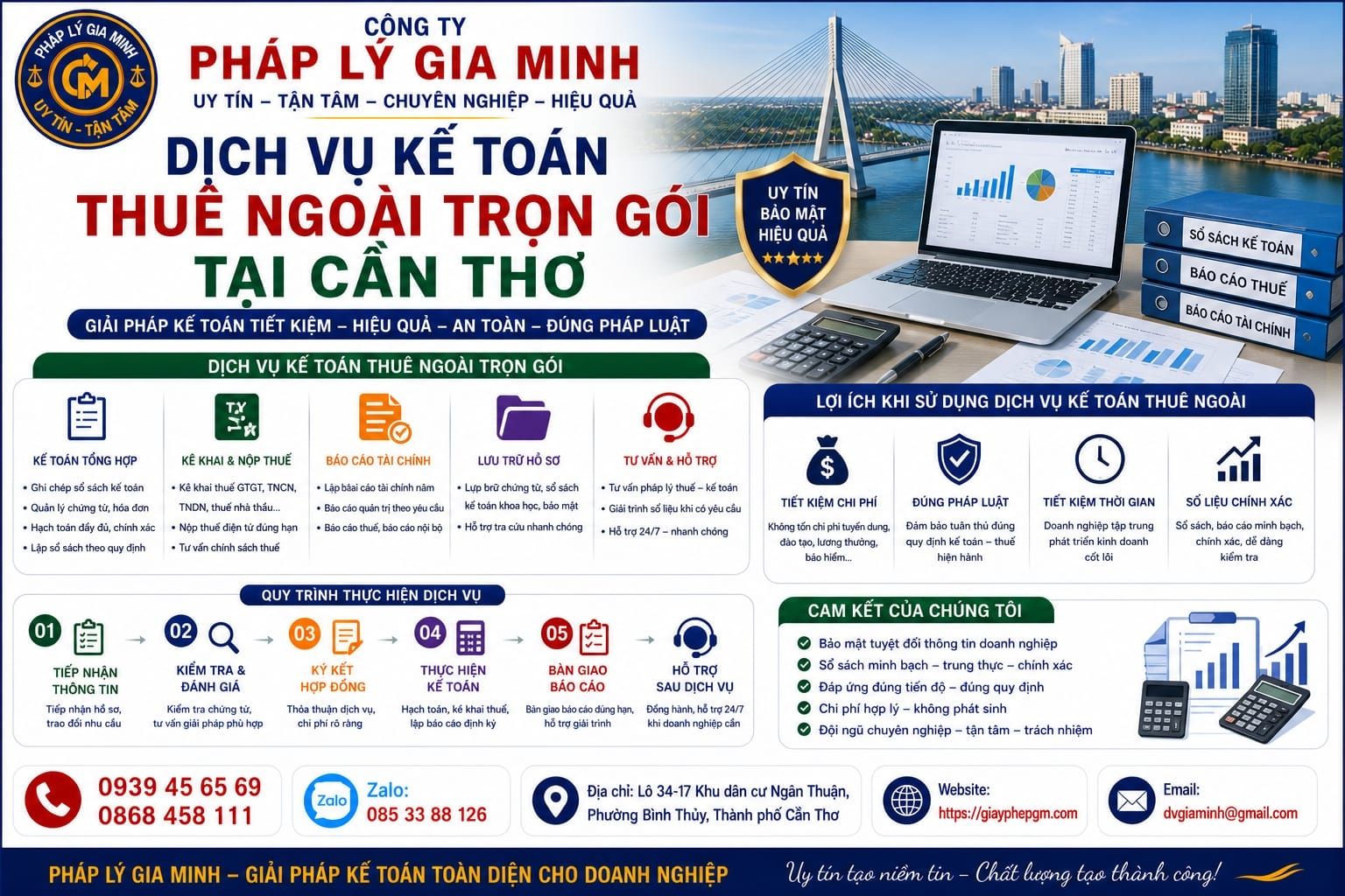 Dịch vụ kế toán thuê ngoài trọn gói tại Cần Thơ
