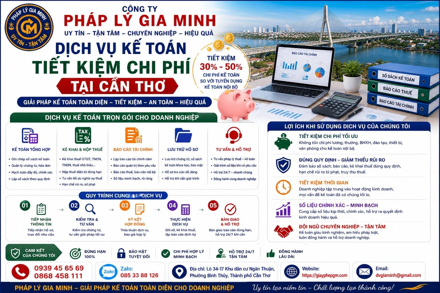 Dịch vụ kế toán tiết kiệm chi phí tại Cần Thơ