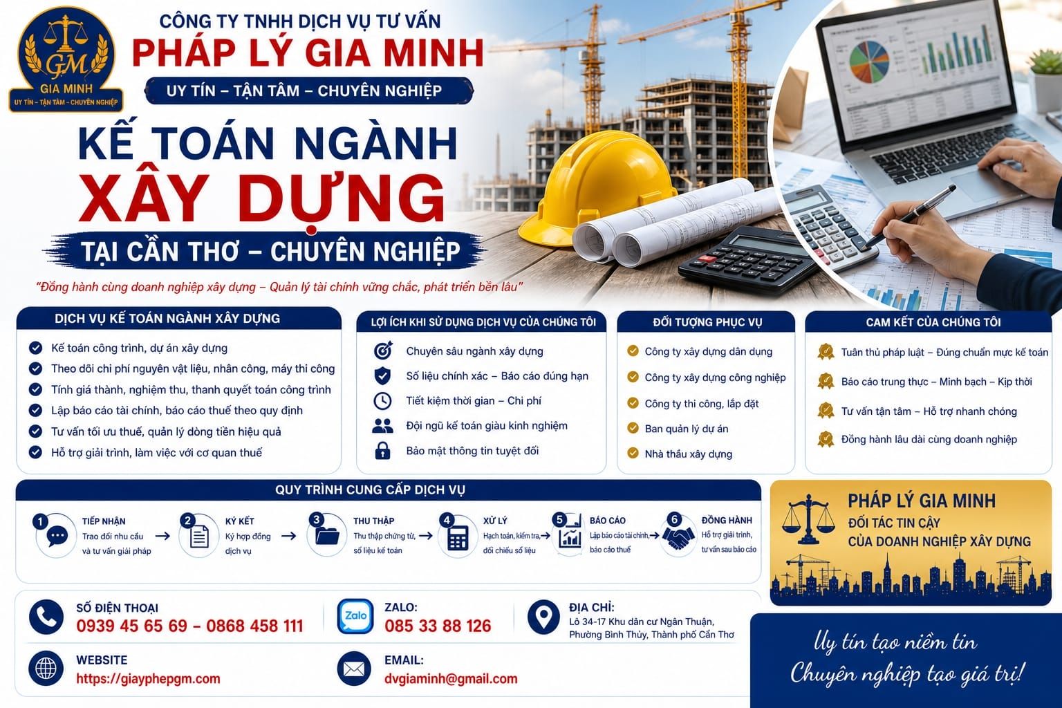 Hạch toán chi phí xây dựng tại Cần Thơ chi tiết