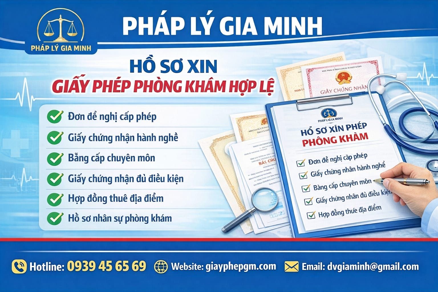 Hồ sơ xin giấy phép phòng khám