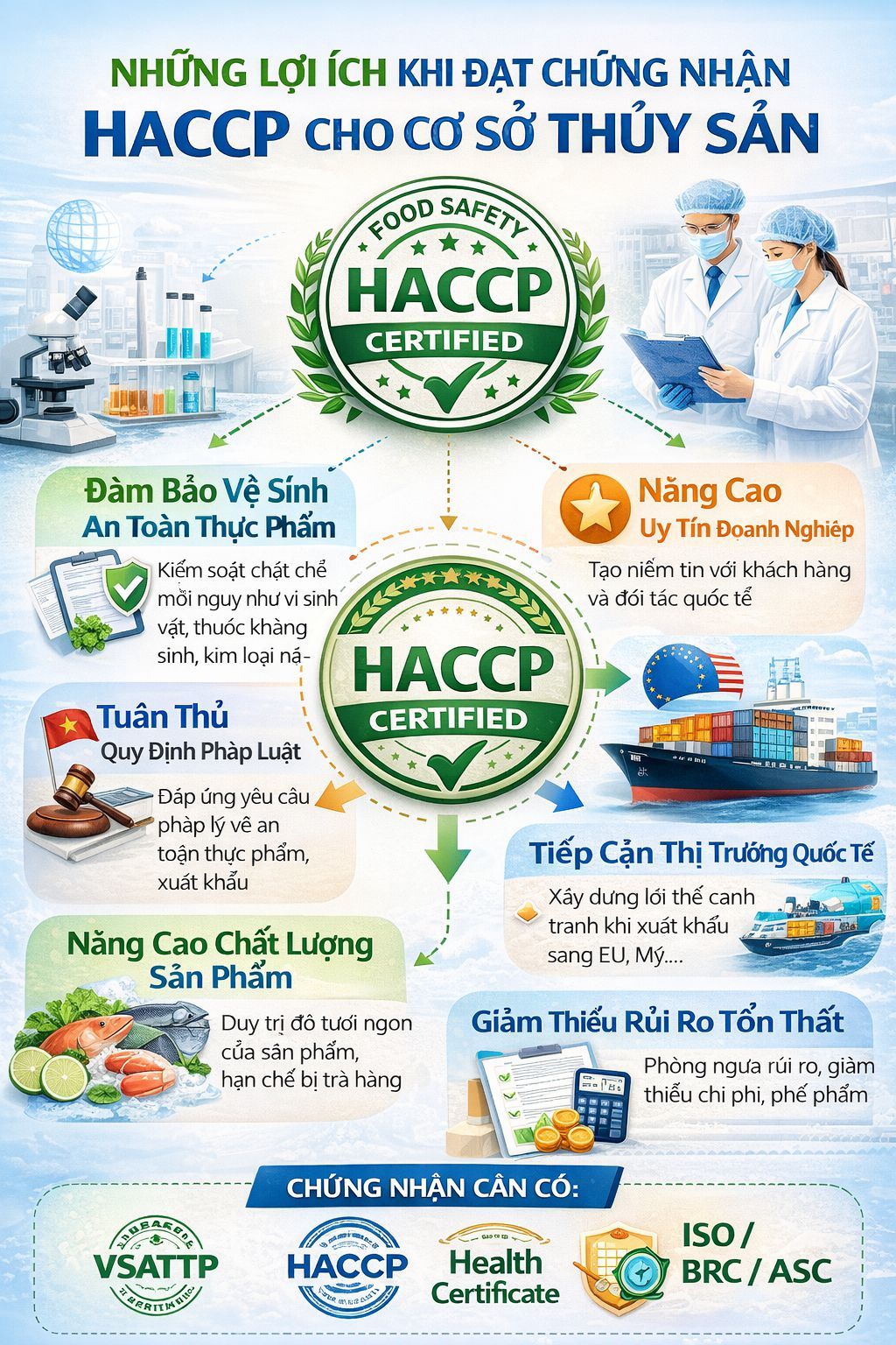 Quy trình xây dựng hệ thống HACCP cho nhà máy thủy sản