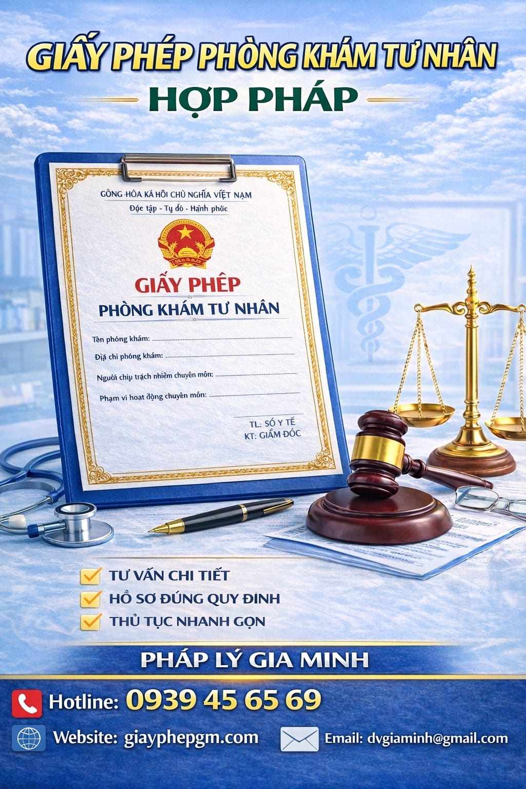 thủ tục mở phòng khám da liễu