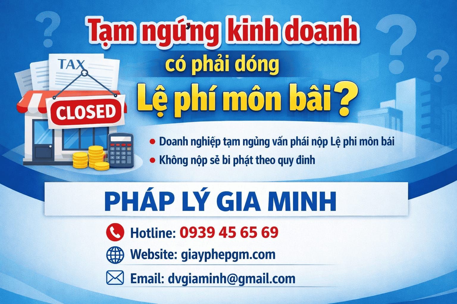 Thủ tục tạm ngừng kinh doanh doanh nghiệp
