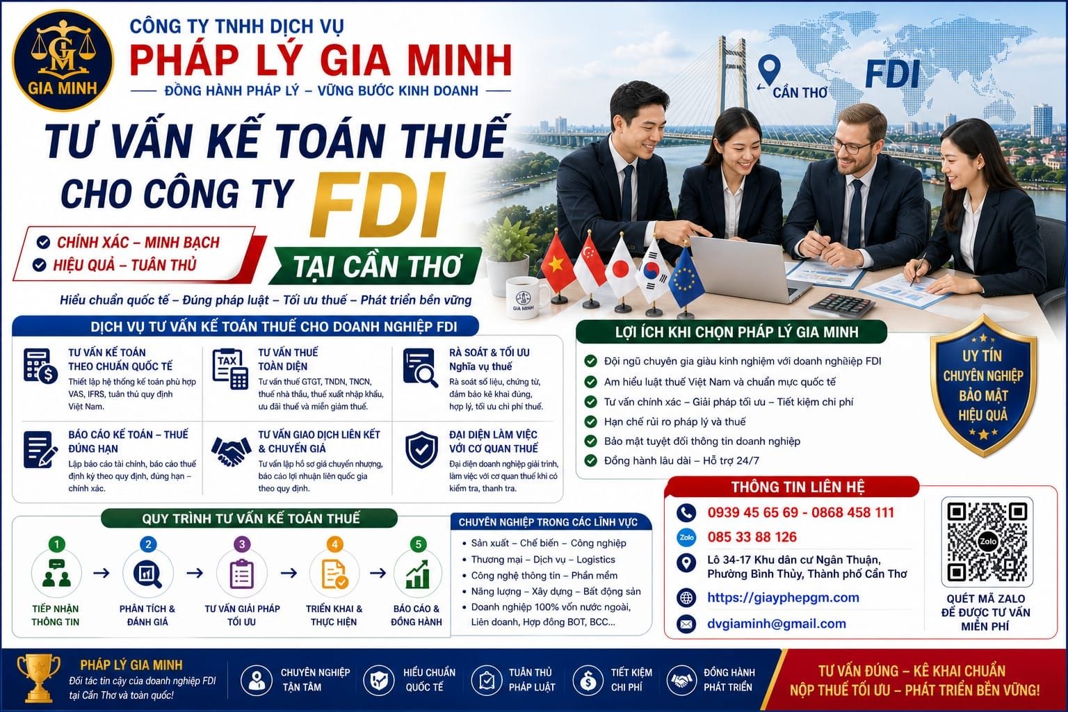 Tư vấn kế toán thuế cho công ty FDI tại Cần Thơ