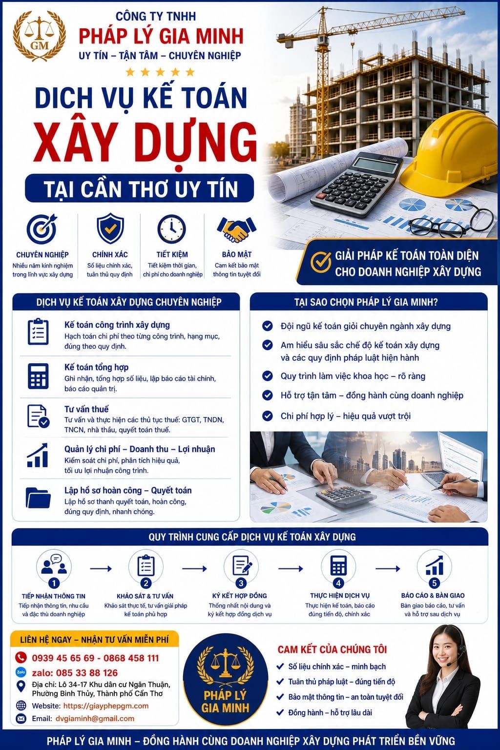 Tư vấn kế toán thuế ngành xây dựng Cần Thơ