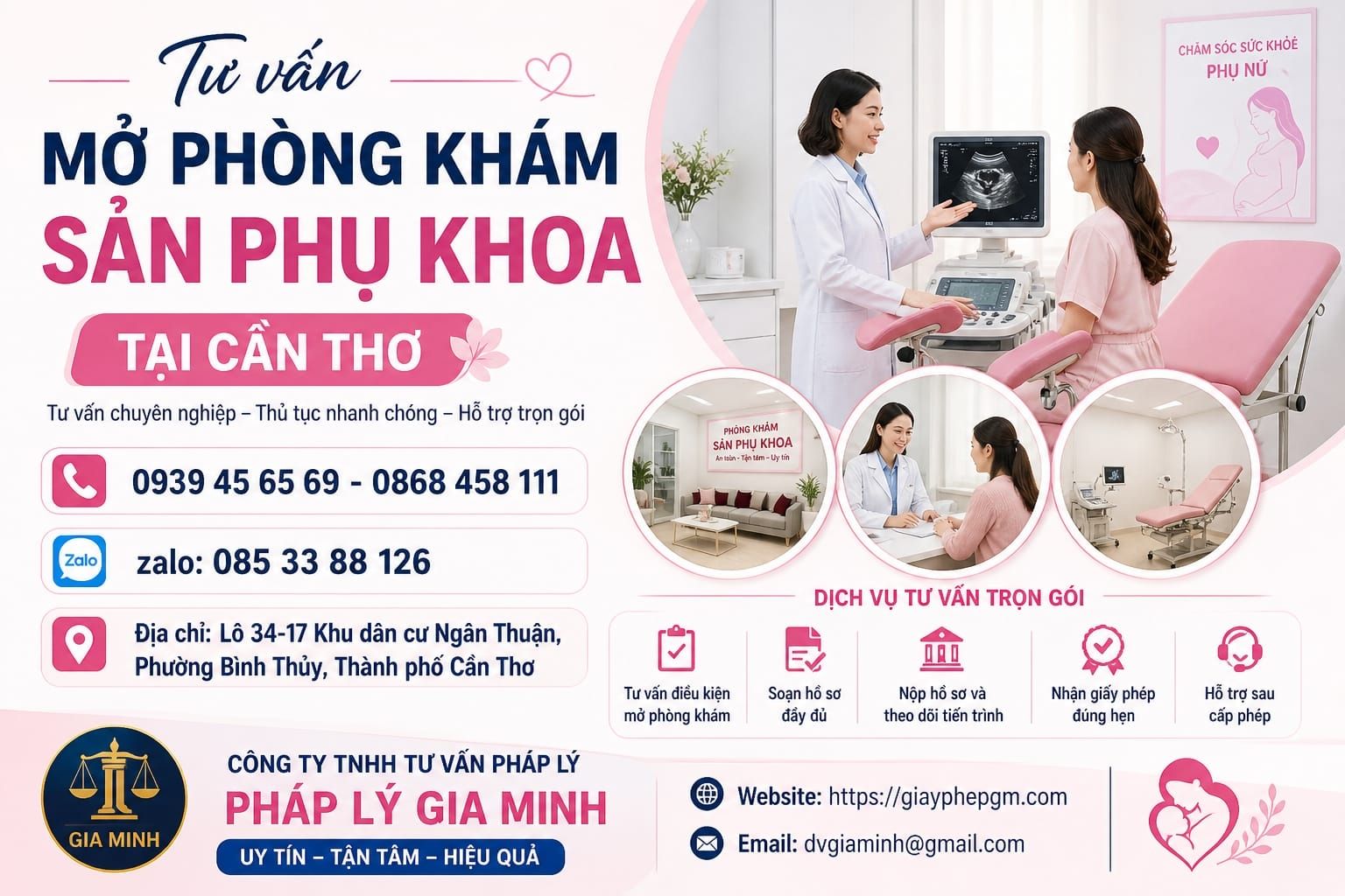 Tư vấn mở phòng khám sản phụ khoa tại Cần Thơ