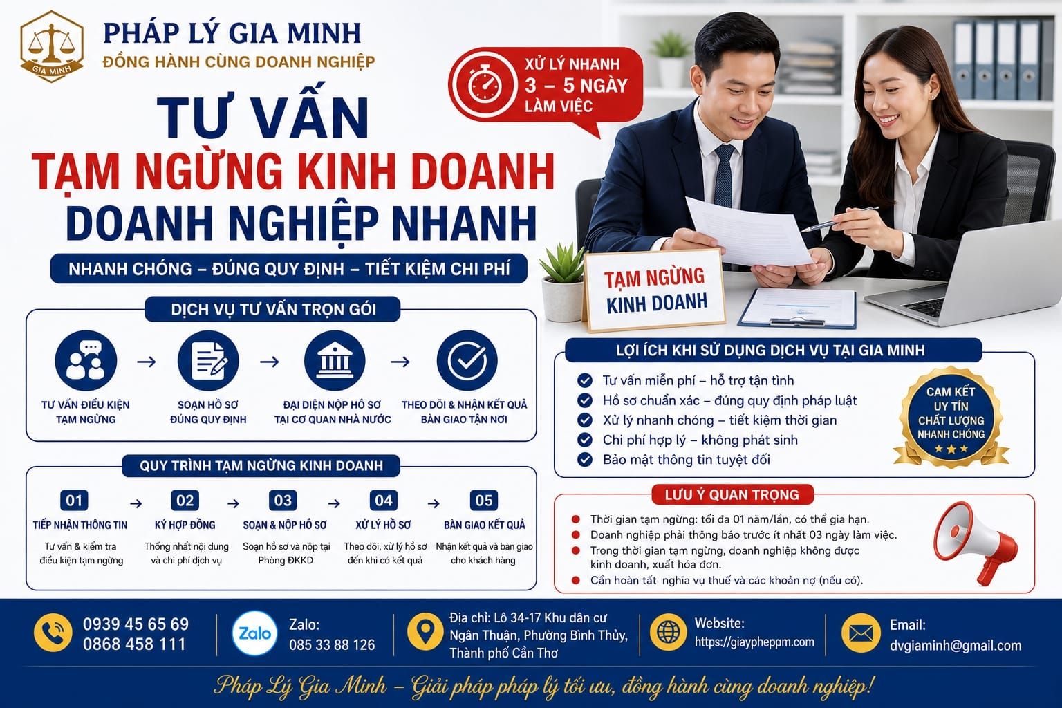 Tư vấn tạm ngừng kinh doanh doanh nghiệp nhanh