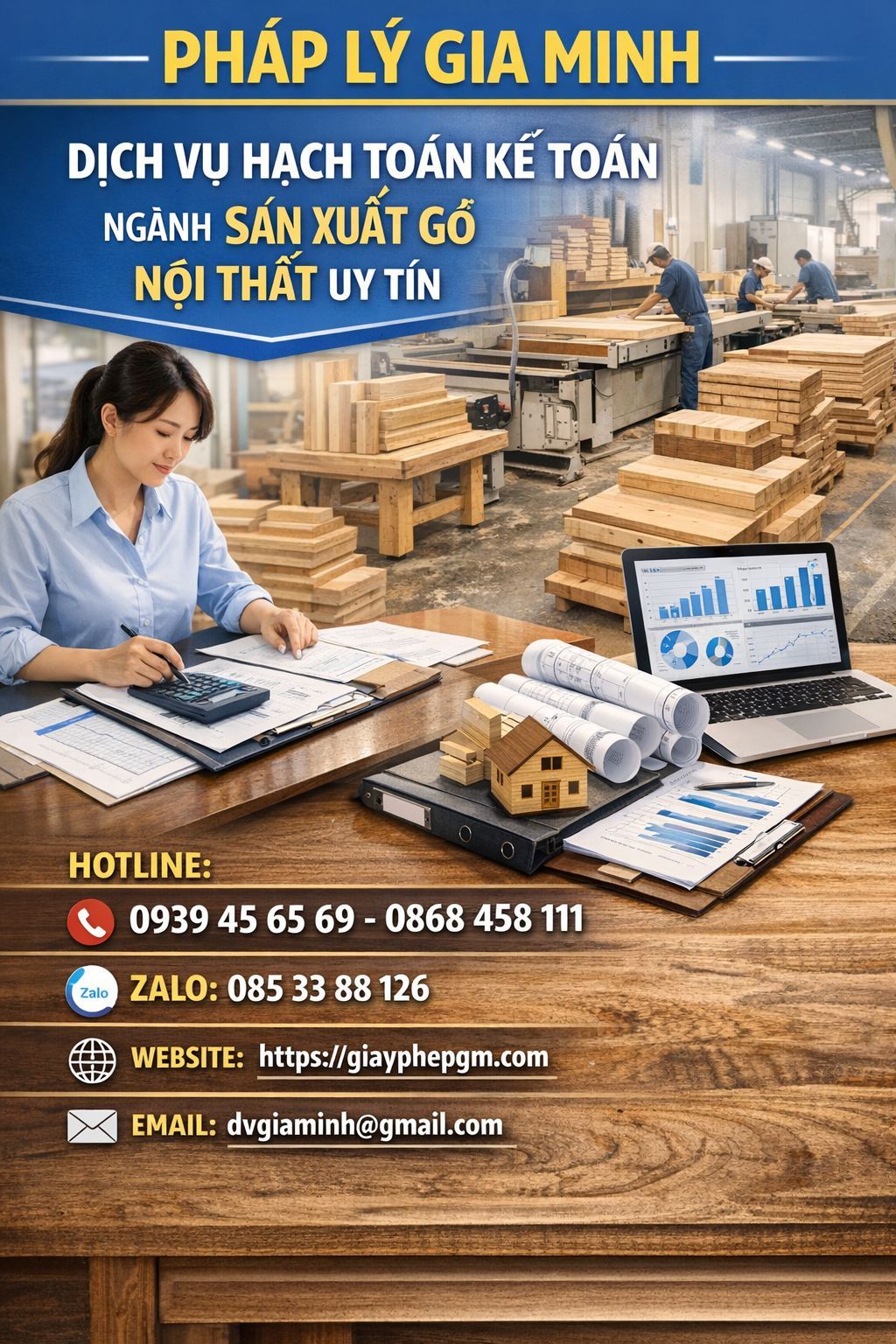 Dịch vụ hạch toán kế toán ngành sản xuất gỗ nội thất uy tín