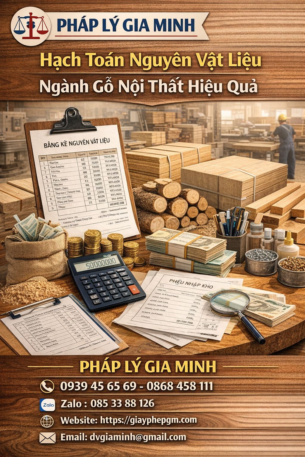 Hạch toán nguyên vật liệu ngành gỗ nội thất hiệu quả
