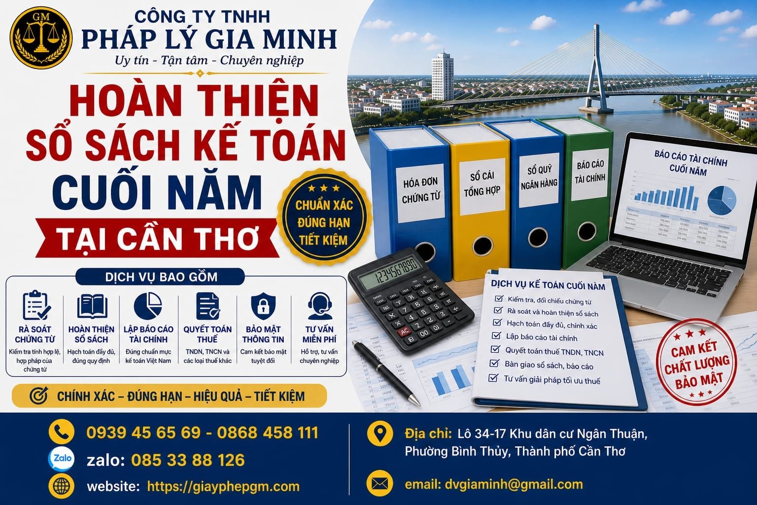 Hoàn thiện hồ sơ kế toán thuế tại Cần Thơ đầy đủ