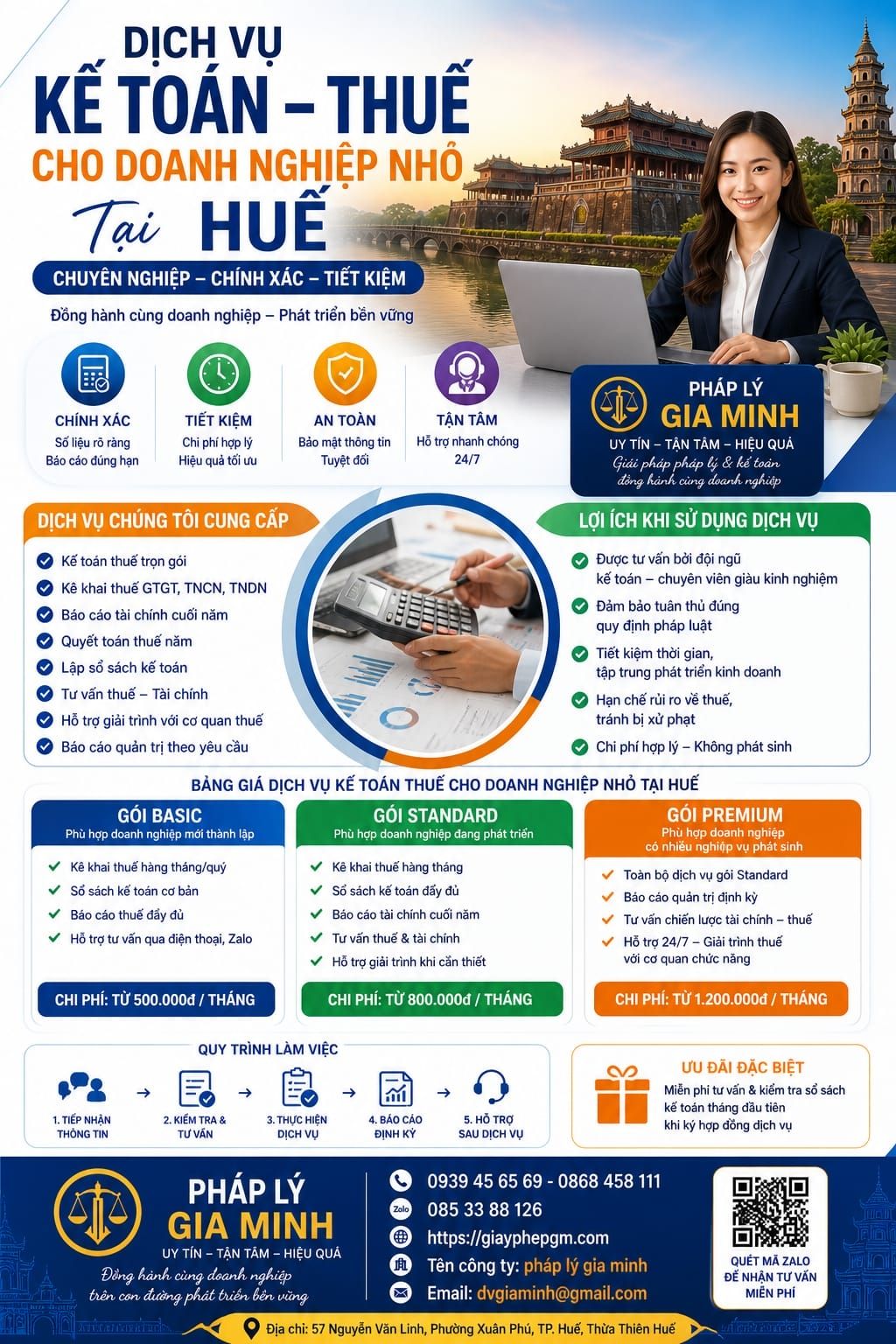 Dịch vụ kế toán thuế cho doanh nghiệp nhỏ tại Huế