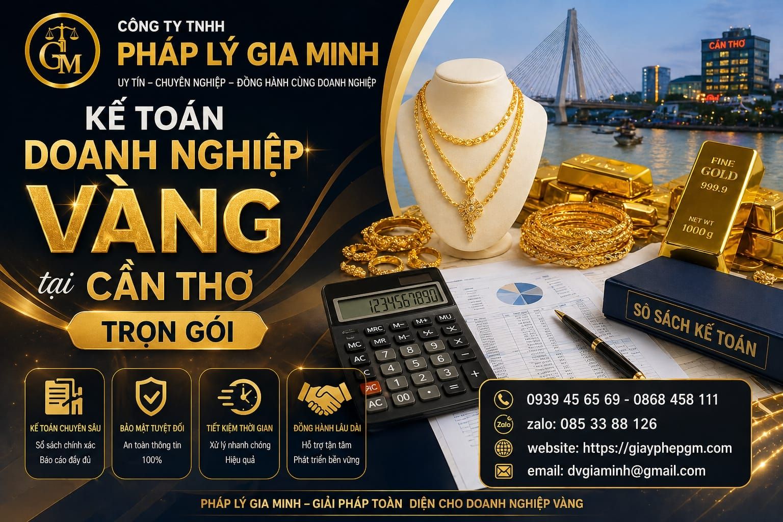 Kế toán tiệm vàng tại Cần Thơ giá rẻ