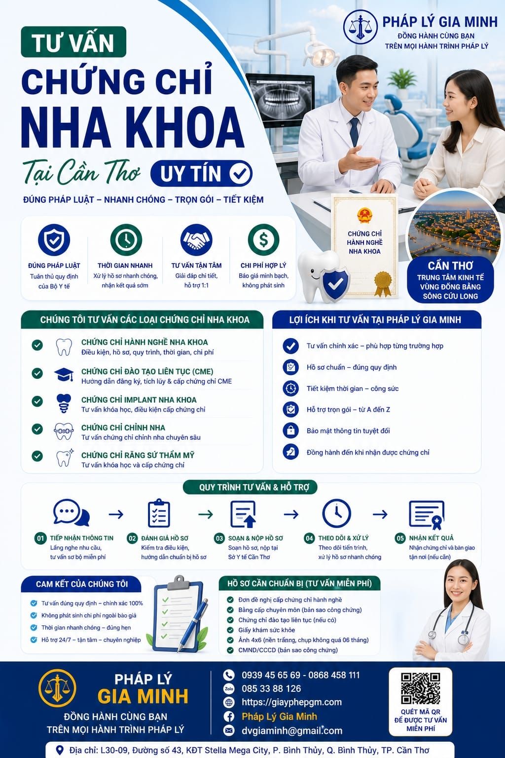 Tư vấn chứng chỉ nha khoa tại Cần Thơ uy tín