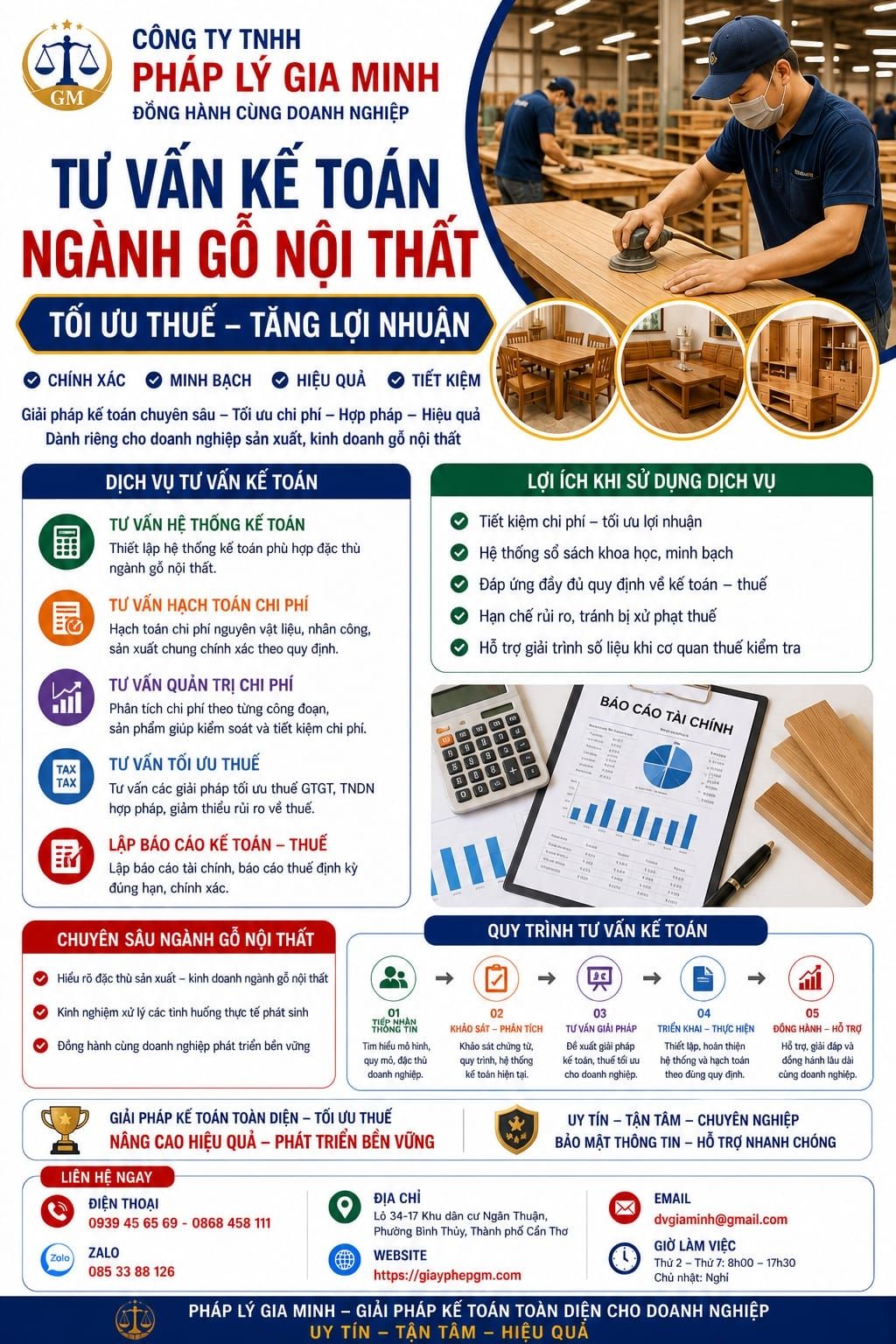 Tư vấn kế toán ngành gỗ nội thất tối ưu thuế