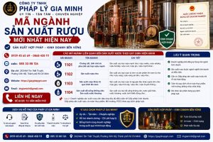 Ngành nghề đăng ký kinh doanh sản xuất rượu