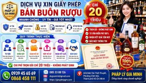 Thủ tục xin giấy phép bán buôn rượu