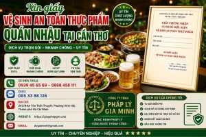 Xin giấy vệ sinh an toàn thực phẩm quán nhậu tại Cần Thơ