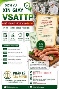 Xin giấy VSATTP cho cơ sở sản xuất xúc xích tại Cần Thơ
