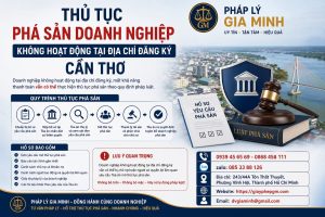Thủ Tục Phá Sản Doanh Nghiệp Không Hoạt Động Tại Địa Chỉ Đăng Ký Cần Thơ