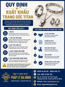 Quy định xuất khẩu trang sức Titan