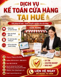 Dịch vụ kế toán cửa hàng tại Huế