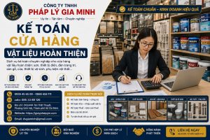 Kế toán cửa hàng vật liệu hoàn thiện