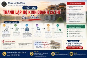 Thủ tục thành lập hộ kinh doanh cá thể tại Huế