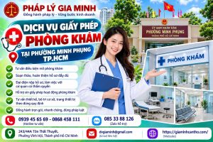 Dịch vụ giấy phép phòng khám tại phường Minh Phụng TPHCM