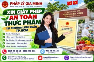 Xin giấy phép an toàn thực phẩm tại phường Linh Xuân TPHCM